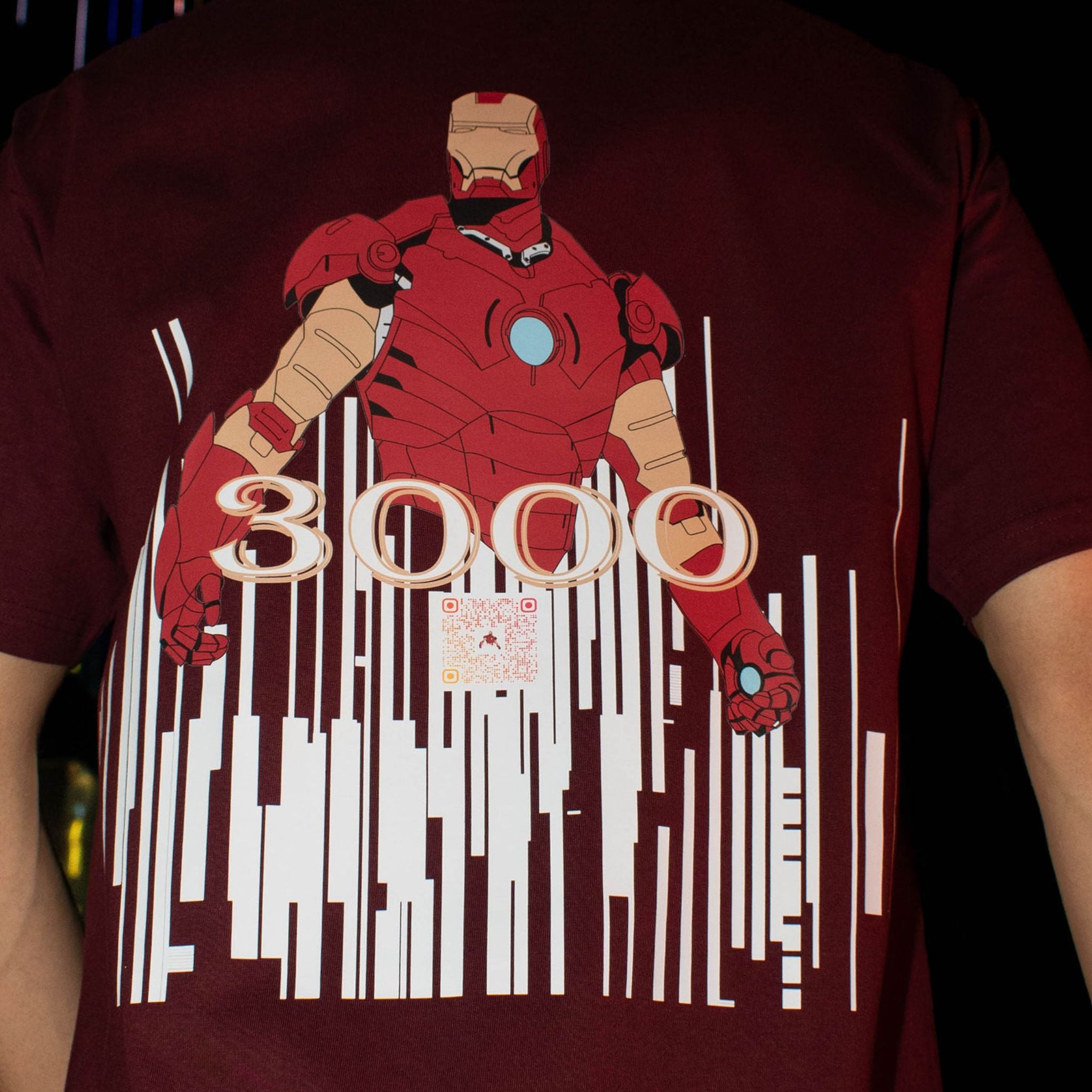 Iron Man Marvel Theme Oversized Augmented Reality T-shirt